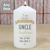 Personalised I Am Glad Pillar Candle Extra Image 3 Preview